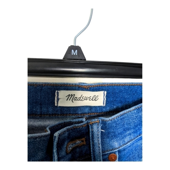 Madewell 9" High Rise Skinny Jeans Raw Hem Edition Women's 24 Blue Paloma Wash - Picture 7 of 13